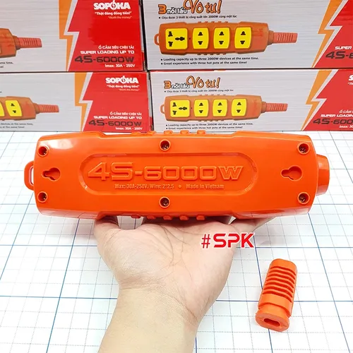 Ổ Cắm Điện 4 Lỗ Không Dây 6000W 4S-6000W SOPOKA