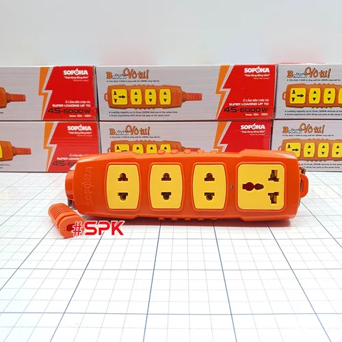 Ổ Cắm Điện 4 Lỗ Không Dây 6000W 4S-6000W SOPOKA