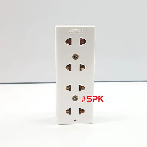 Ổ Cắm Điện 4 Lỗ Gắn Tường Gắn Táp Lô E25 SOPOKA