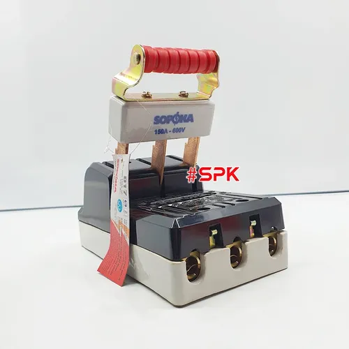 Cầu Dao Đế Sứ 3 Pha 3P 150A 600V Màu Đen D17 SOPOKA