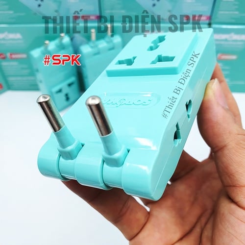 Ổ Chia Điện 4 Lỗ Dẹp Cổ Xoay 3000W 13A R4X-3000W SOPOKA