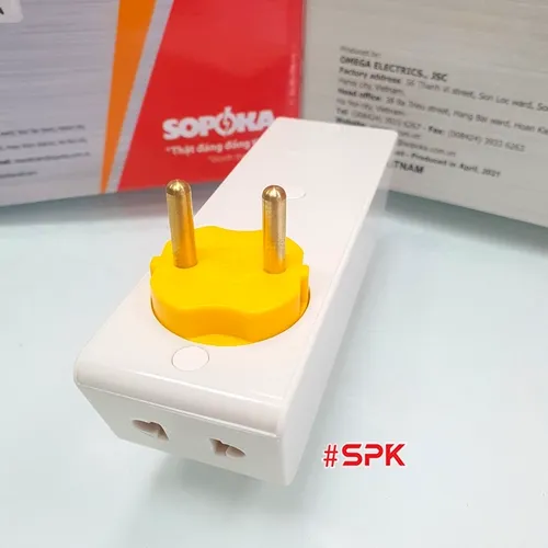 Phích Chia Điện SOPOKA (Chia 2/3/5): Gọn Gàng – An Toàn – Tối Ưu Không Gian