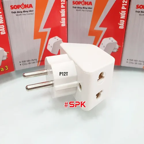 Phích Chia Điện SOPOKA (Chia 2/3/5): Gọn Gàng – An Toàn – Tối Ưu Không Gian