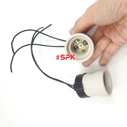 Đui Đèn Sứ Chịu Nhiệt Chịu Mưa Ngoài Trời Ren Xoáy E27 V-3/2 SOPOKA