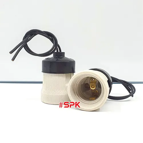 Đui Đèn Sứ Chịu Nhiệt Chịu Mưa Ngoài Trời Ren Xoáy E27 V-3/2 SOPOKA