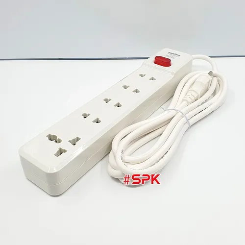 Ổ Cắm Điện 5 Lỗ 2200W Lõi Sứ Có Dây Và Công Tắc 5M2 SOPOKA