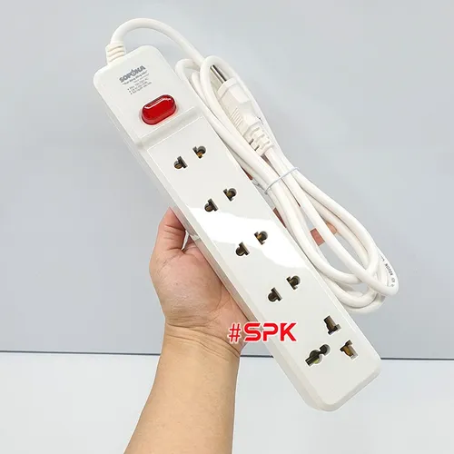 Ổ Cắm Điện 5 Lỗ 2200W Lõi Sứ Có Dây Và Công Tắc 5M2 SOPOKA