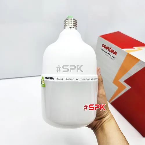 Bóng Đèn Led Hình Trụ Trơn Sáng Trắng Dòng T SOPOKA