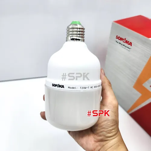 Bóng Đèn Led Hình Trụ Trơn Sáng Trắng Dòng T SOPOKA