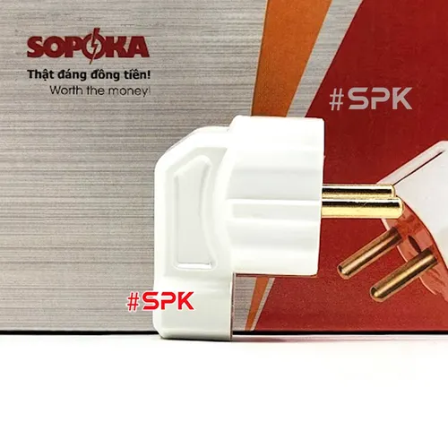 Phích Cắm Điện Dương Gập Vuông Góc 3000W 15A P3000W-G1 SOPOKA