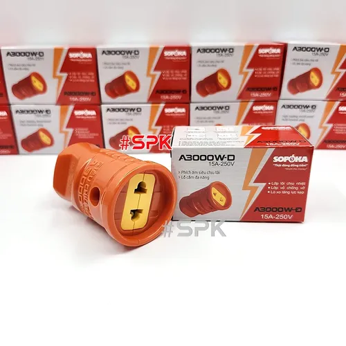 Phích Cắm Điện Âm Siêu Chịu Tải 3000W A3000W-D SOPOKA