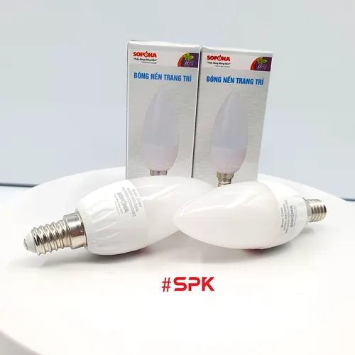 Bóng Đèn Led Nến Trang Trí Sáng Vàng Kích Cỡ Đui E14 SOPOKA - 5W