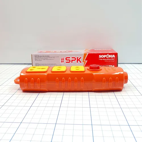 Ổ Cắm Điện 3 Lỗ 6000W Không Dây Có Nút Nguồn P6000W2+ SOPOKA