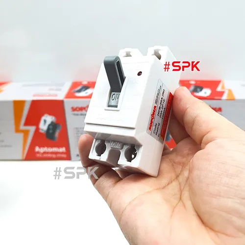 Aptomat CB Cóc 1 Pha HCB SOPOKA Màu Trắng