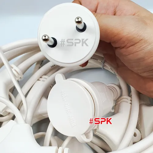 Dây Đui Bóng Đèn Trang Trí 5m – 7,5m – 10m Loại Thả Màu Trắng SOPOKA