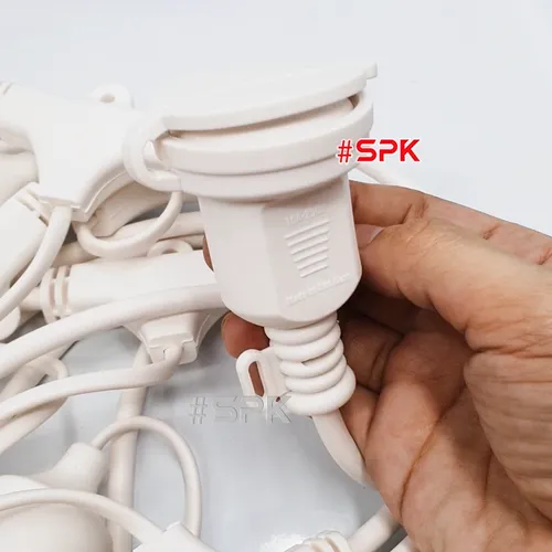 Dây Đui Bóng Đèn Trang Trí 5m – 7,5m – 10m Loại Thả Màu Trắng SOPOKA