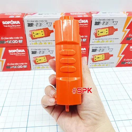 Ổ Cắm Điện 2 Lỗ Không Dây 6000W 2S-6000W SOPOKA