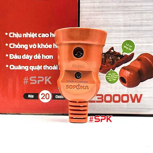 Phích Cắm Điện Âm Siêu Chịu Tải 3000W C3000W SOPOKA