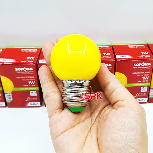 Bóng Đèn Led Tròn Trang Trí Đơn Sắc Đa Sắc G45 SOPOKA