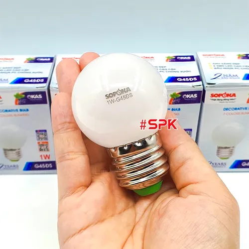 Bóng Đèn Led Tròn Trang Trí Đơn Sắc Đa Sắc G45 SOPOKA
