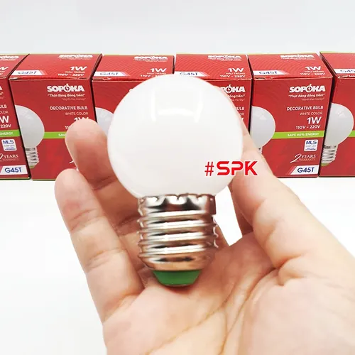 Bóng Đèn Led Tròn Trang Trí Đơn Sắc Đa Sắc G45 SOPOKA