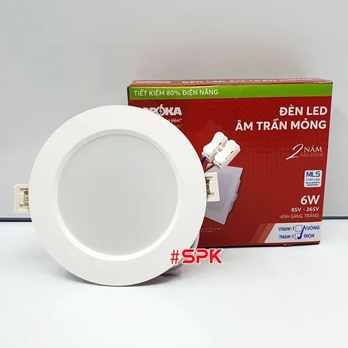 Bóng Đèn Led Âm Trần Tròn Mỏng Mã TN SOPOKA