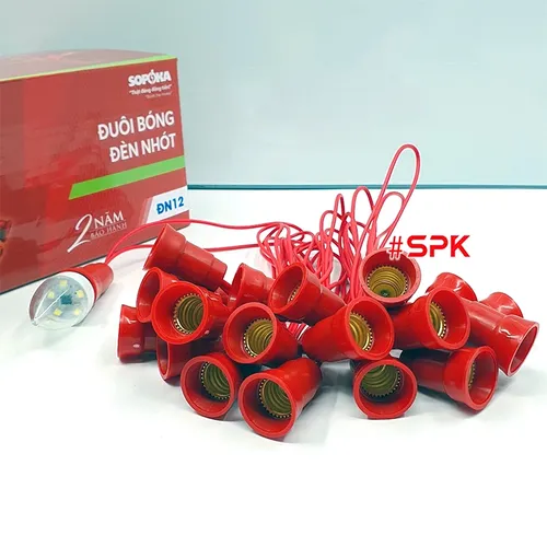Đui Bóng Đèn Cà Na Bóng Đèn Trái Ớt Bóng Nhót Kích Cỡ E12 DN12 SOPOKA 