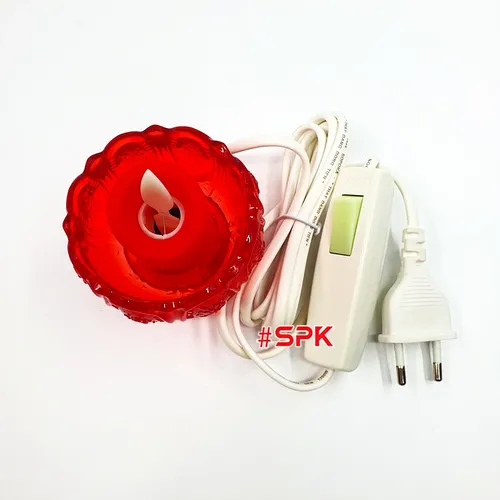 Cốc Nến Thờ Đèn Thờ Hoa Sen Thân Thấp HS01 SOPOKA - Hồng Ngọc