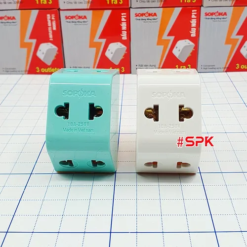Đầu Nối Chia Điện 3 Cửa 2200W P11 SOPOKA