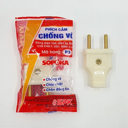 Phích Cắm Điện Dương Chân Tròn 4mm Chống Vỡ P3 SOPOKA