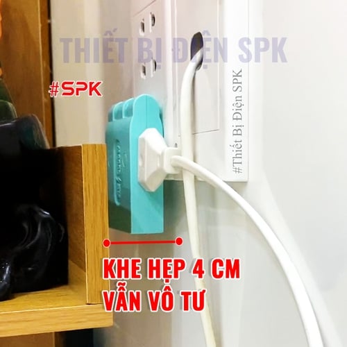 Ổ Chia Điện 3 Ngõ Dẹp Cổ Xoay 3000W 13A-220V R3X-3000W SOPOKA