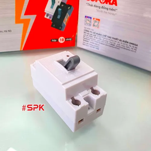 Aptomat CB Cóc 1 Pha HCB SOPOKA Màu Trắng