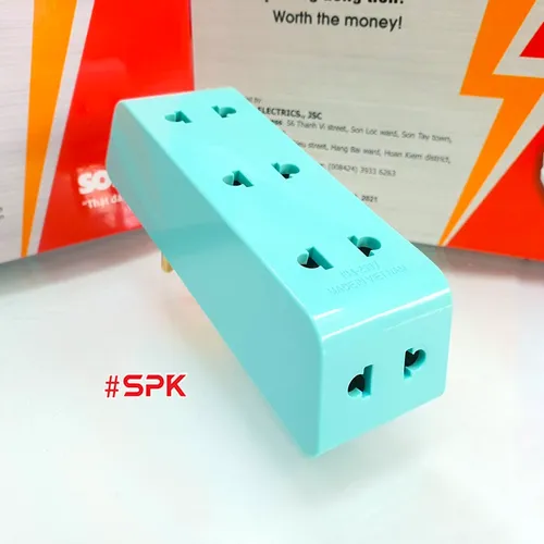 Ổ Cắm Điện Chia 5 Cổ Xoay P25 SOPOKA