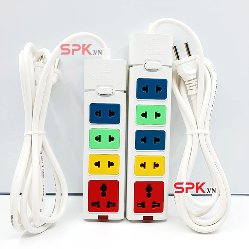 Ổ Dây 5 Cửa Dòng S 2500W 11.4A 5ST-3/5ST-5/5ST-10 OMINSU