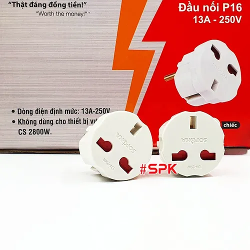 Đầu Chuyển Đổi UK Chuẩn Anh SOPOKA P16 Adapter UK→VN