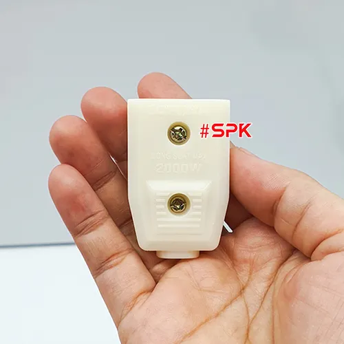 Phích Cắm Điện Âm Trắng Phích Cắm Cái P5 Chống Vỡ SOPOKA