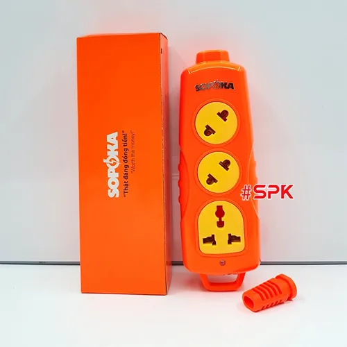 Ổ Cắm Điện 6000W Không Dây 3 Lỗ Chéo Siêu Chịu Tải 30A 3S-6000W+C SOPOKA