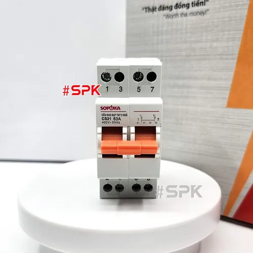 Cầu Dao Gạt Tay 2 Ngã 2P CS2P63A SOPOKA