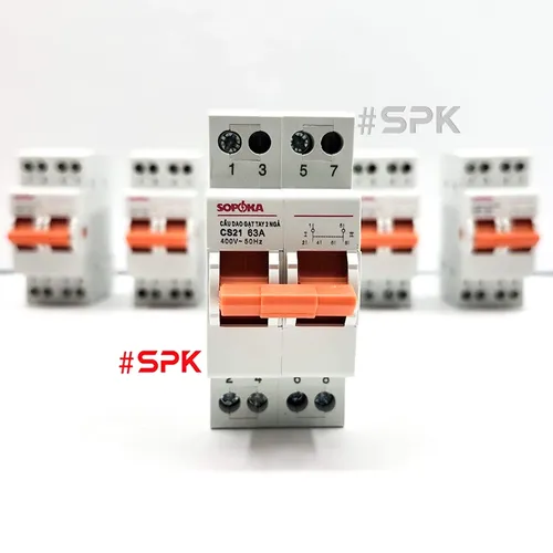 Cầu Dao Gạt Tay 2 Ngã 2P CS2P63A SOPOKA