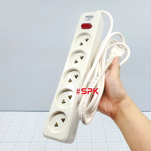 Ổ Cắm Điện 5 Lỗ Chéo Lõi Sứ 2200W SOPOKA 5L2