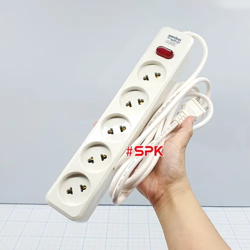 Ổ Cắm Điện 5 Lỗ Chéo Lõi Sứ 2200W SOPOKA 5L2