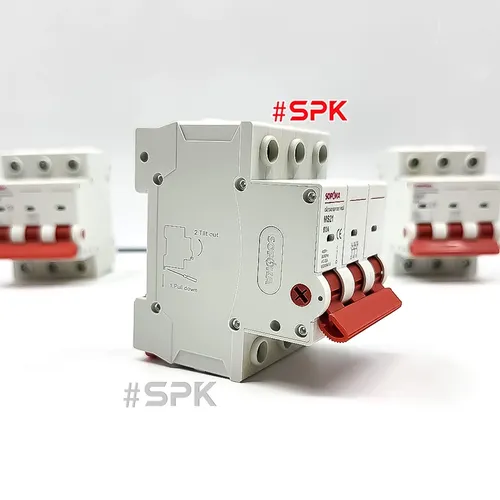SOPOKA Cầu Dao Gạt Tay 1 Ngã 3P MS21 (15A–80A)
