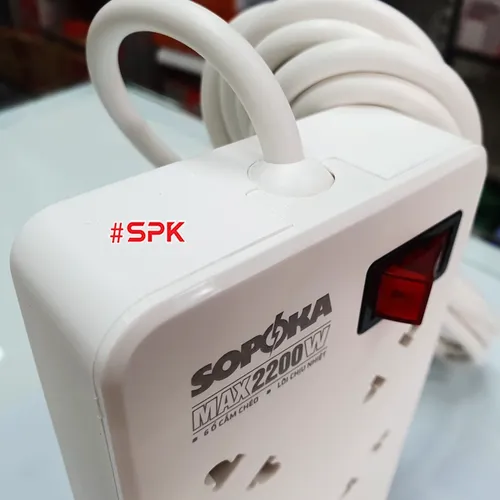 Ổ Cắm Điện 6 Lỗ Chéo Lõi Chịu Nhiệt 2200W 6A2 SOPOKA