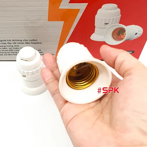 Đui Đèn Chịu Mưa 2 Kiểu Lắp Dây ĐCM-1 SOPOKA