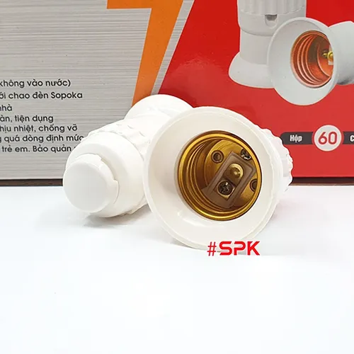 Đui Đèn Chịu Mưa 2 Kiểu Lắp Dây ĐCM-1 SOPOKA