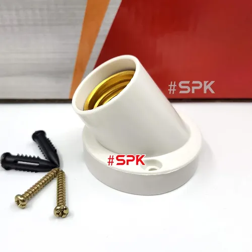 Đui Đèn Vát Tường Ngồi Xéo Ren Xoáy E27 DV5 SOPOKA