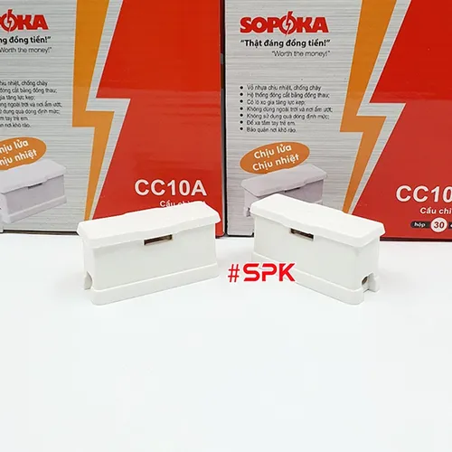 Cầu Chì Gắn Táp Lô Điện 10A 250V SOPOKA CC10A