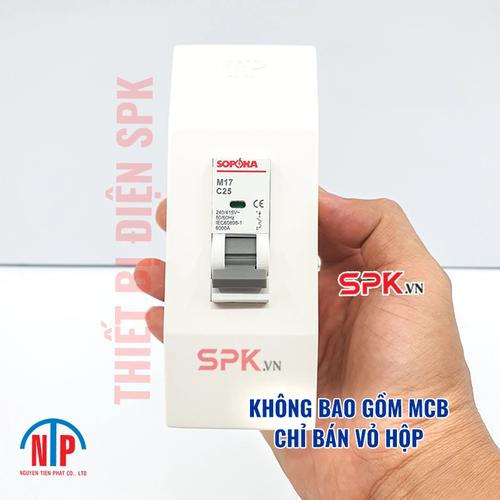 Hộp CB 1 pha 1P Tiến Phát – hộp gắn nổi bảo vệ CB 1 tép gọn gàng, an toàn