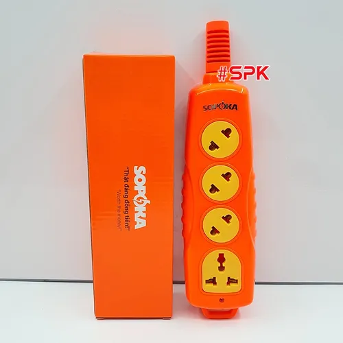 Ổ Cắm Điện 6000W 4 Lỗ Chéo Không Dây Siêu Chịu Tải 30A 4S-6000+C SOPOKA