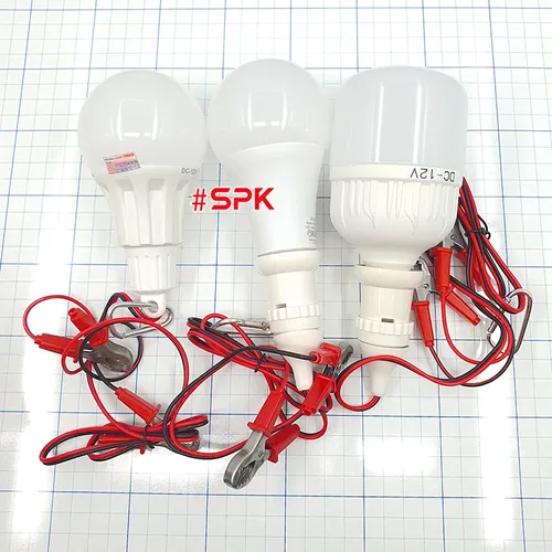Bóng Đèn Led Dùng Bình 12V Liền Dây Kẹp Đui Vặn Xoáy E27 SOPOKA